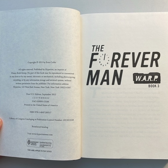 🦋2/$10  The Forever Man #3 in the W.A.R.P. Series - Picture 8 of 12
